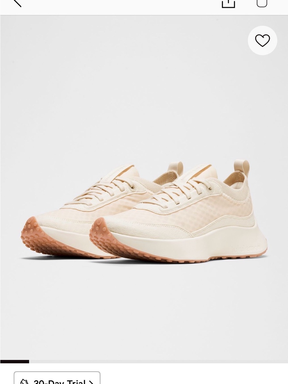 Lululemon Women’s CrossCity Athletic Ivory/ White/ Tan Sneaker
